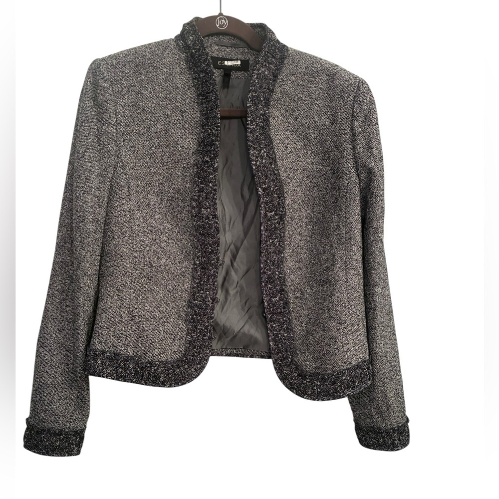 Escada Black and Gray Women's Blazer